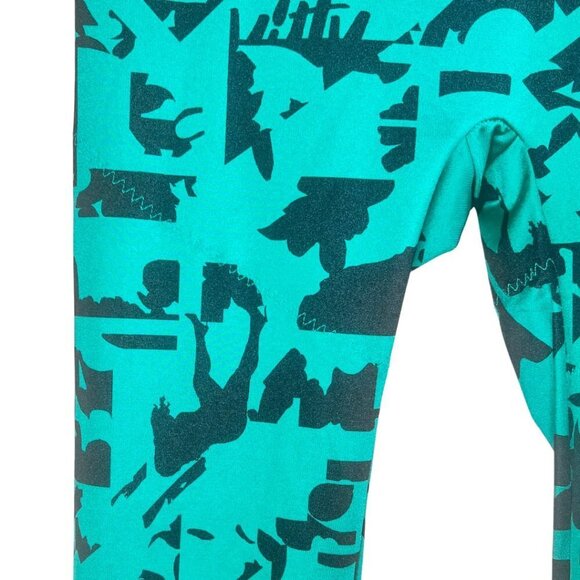 Med - EUC - Yitty by Fabletics Green/Black Lizzo Deep Sea Lizzouette Leggings - Picture 6 of 11